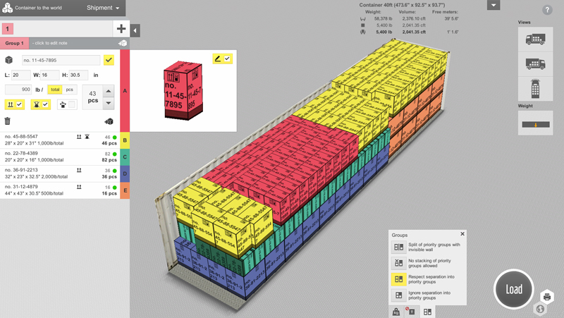 Cargo Loading Program