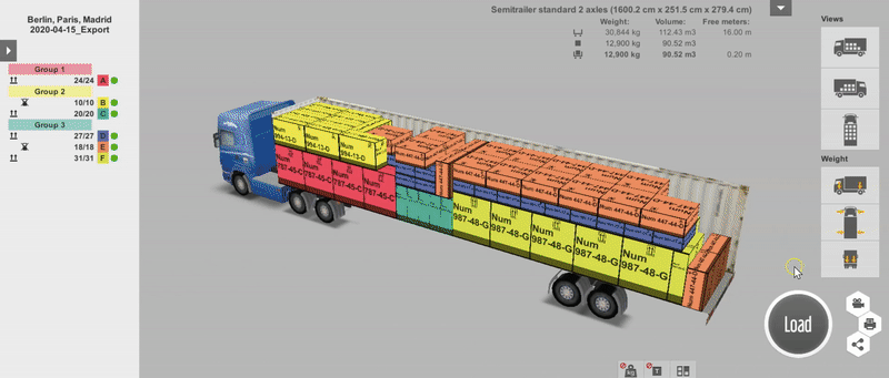 Jak vytvořit report krok po kroku v aplikaci pro nakládání kamionů EasyCargo