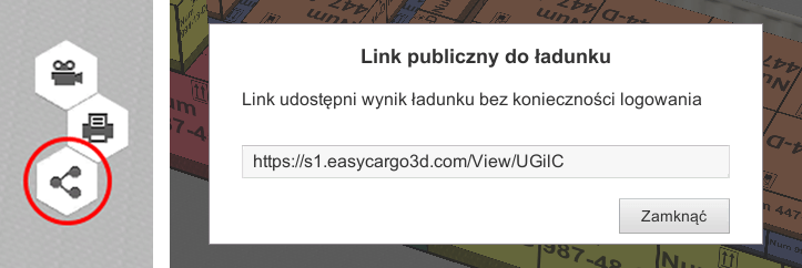 Link publiczny do ładunku