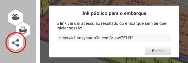 Link público para o embarque