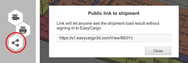 How to create a public link to your step by step load plan in EasyCargo container load calculator