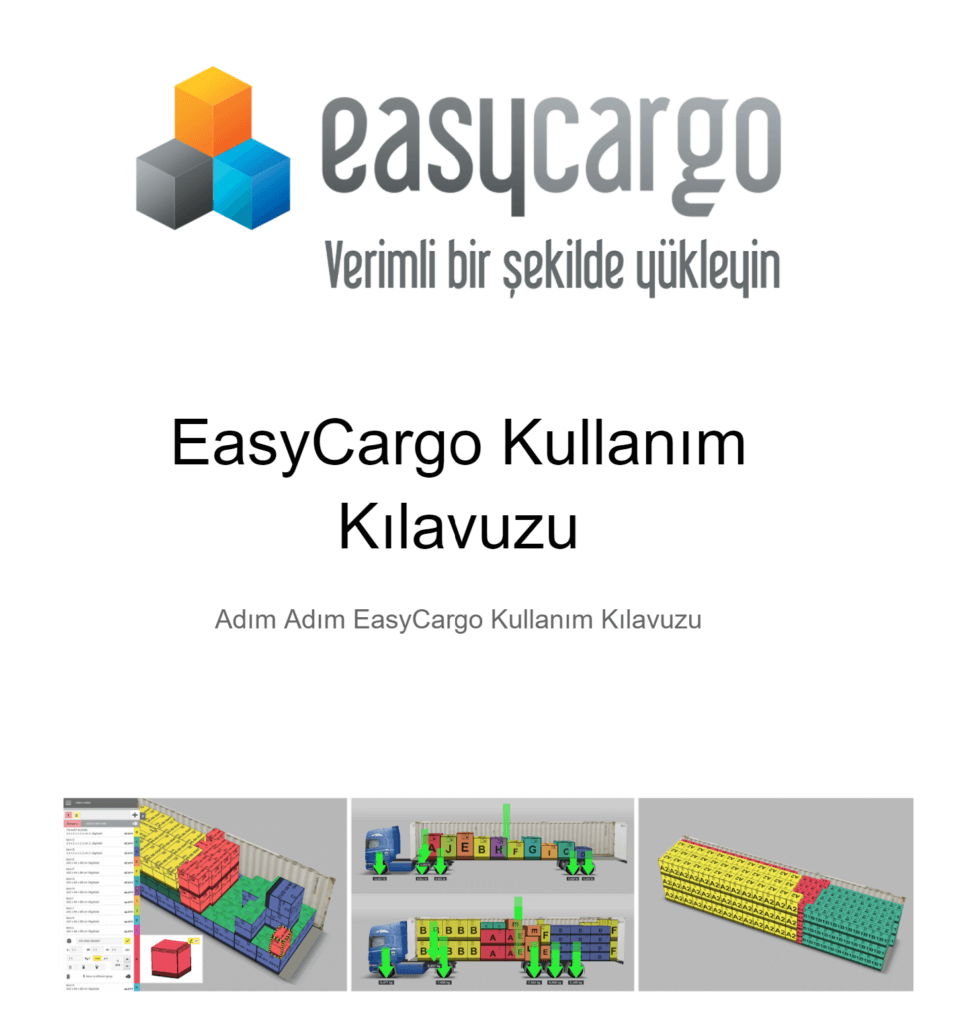 EasyCargo Kullanım Kılavuzu - Adım Adım EasyCargo Kullanım Kılavuzu