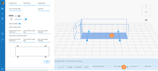 Axles load calculation in GoodLoading