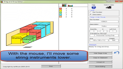 Manual load plan adjustments in CargoWiz