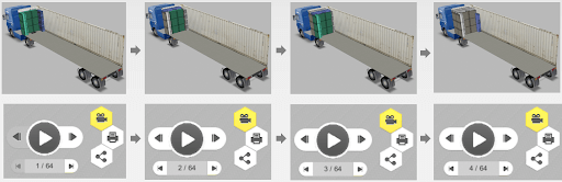 Step-by-step load plan in EasyCargo