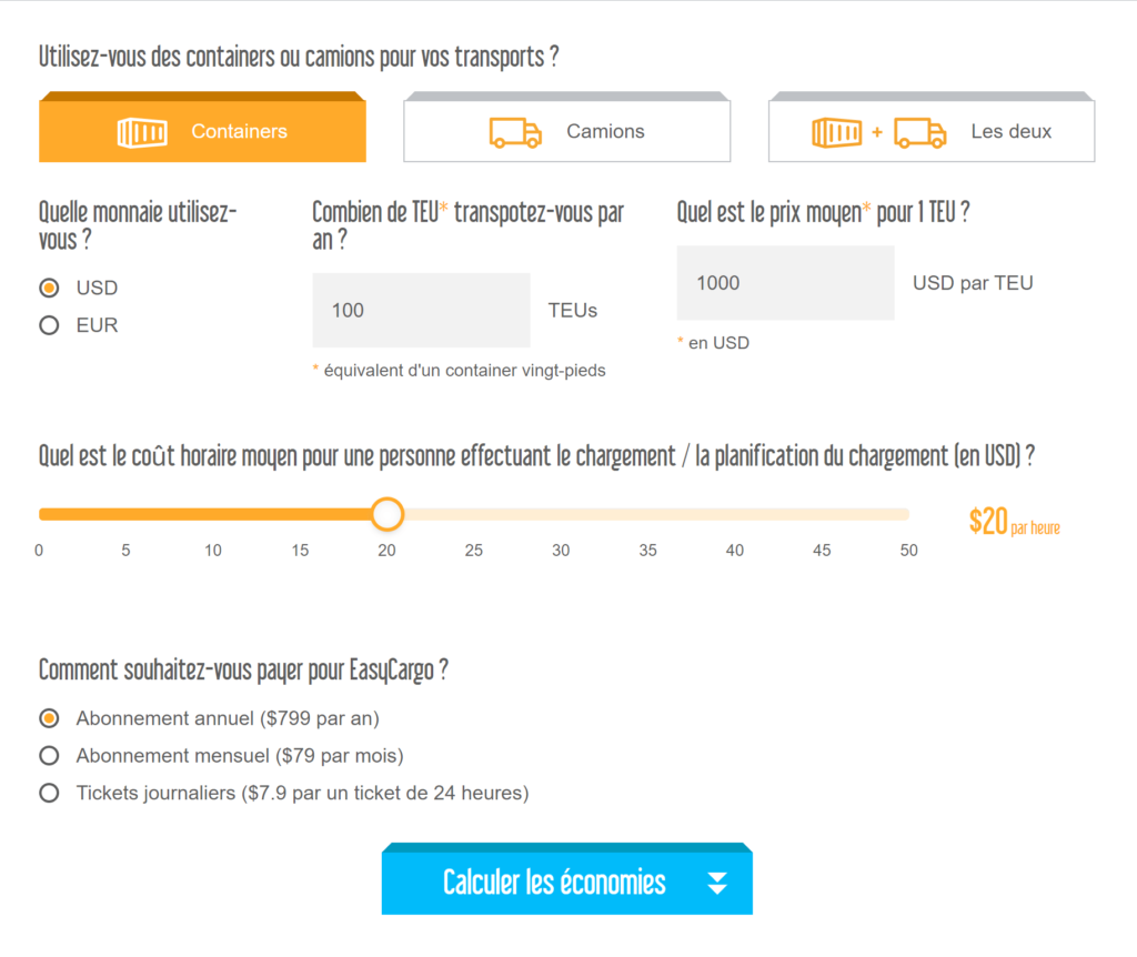 Un calculateur d’économies