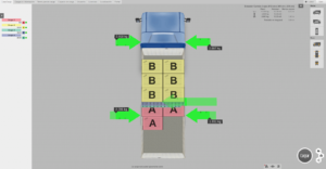 How to check the weight distribution from a different angle in EasyCargo load planning program