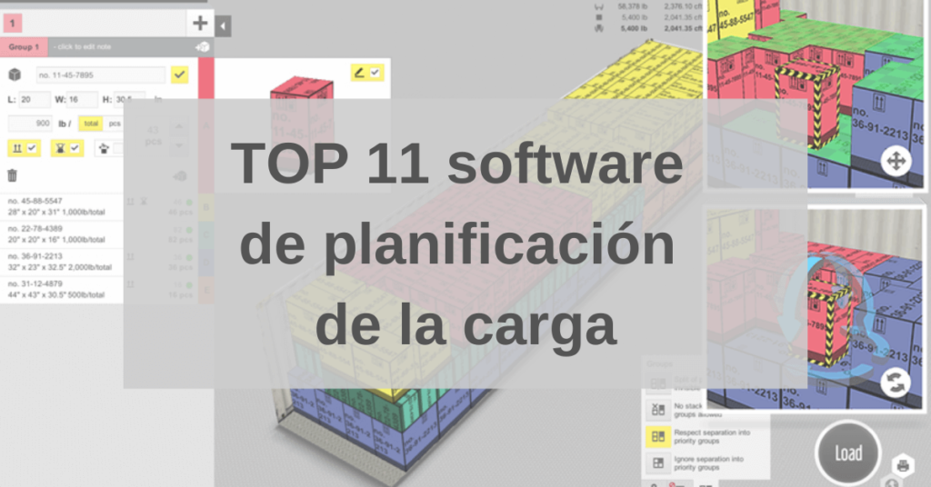 TOP 11 software de planificación de la carga