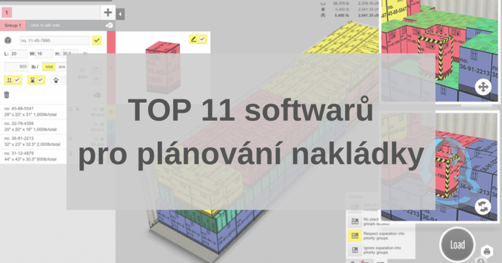 TOP 11 softwarů pro plánování nakládky