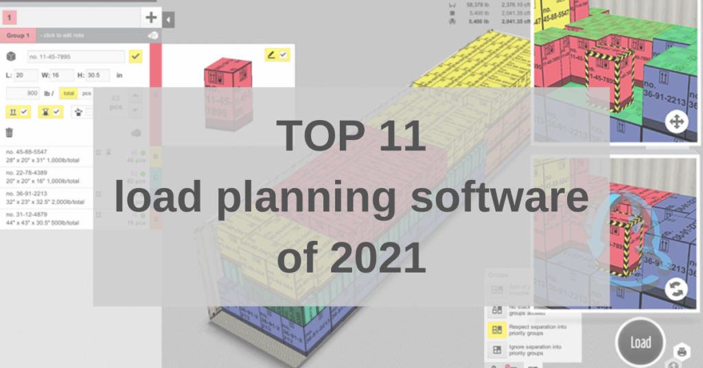 TOP 11 load planning software of 2021