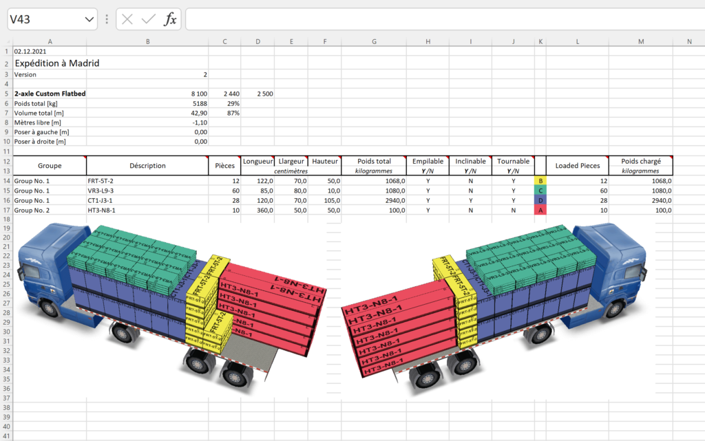 Imprimer le rapport en format Excel