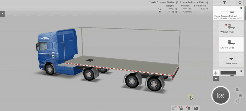 Hur man arbetar med att anpassa fördelning av storlekar på lastutrymmen i EasyCargo
