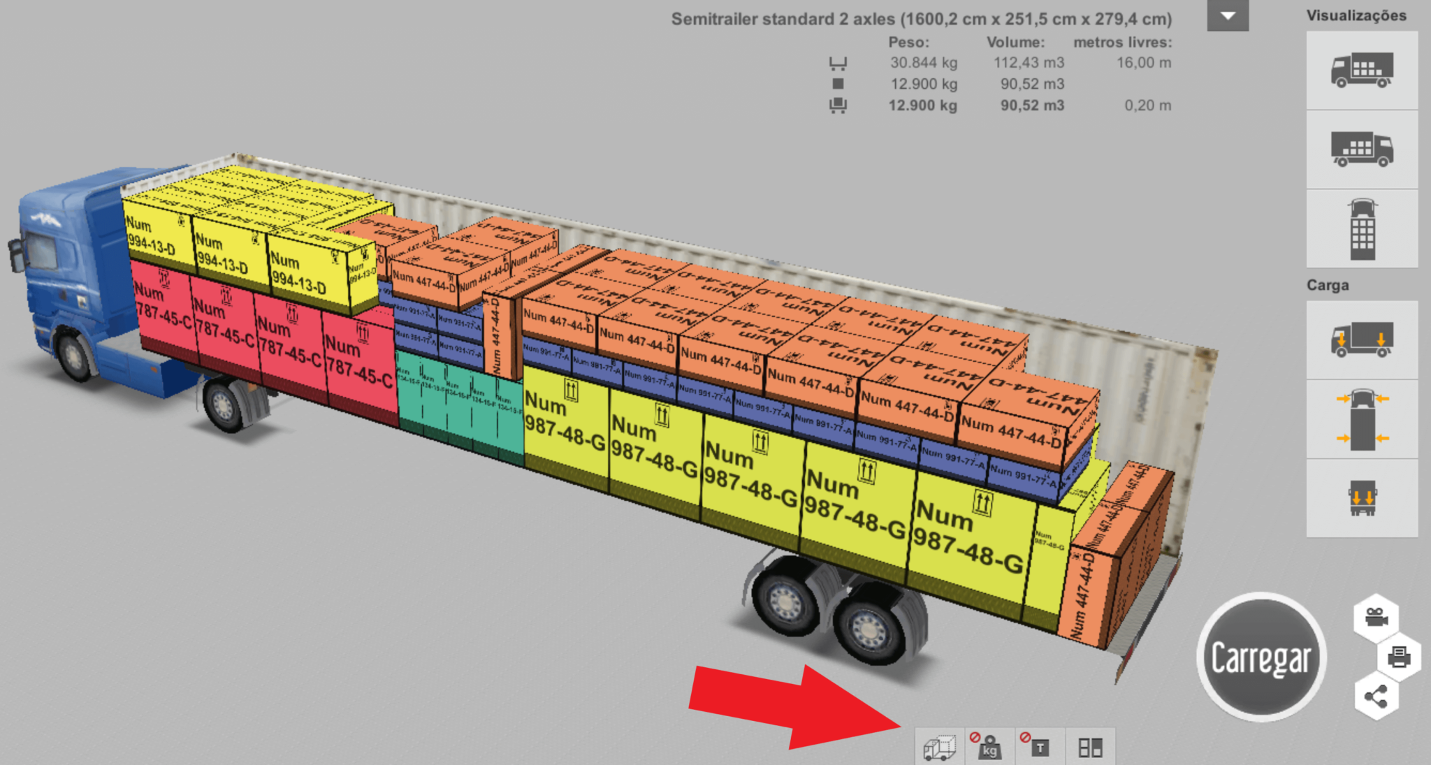 Como criar um plano de carga de uma carga superdimensionada? EasyCargo