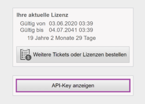 API-Schlüssel in EasyCargo