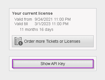 API Key in EasyCargo container stuffing software