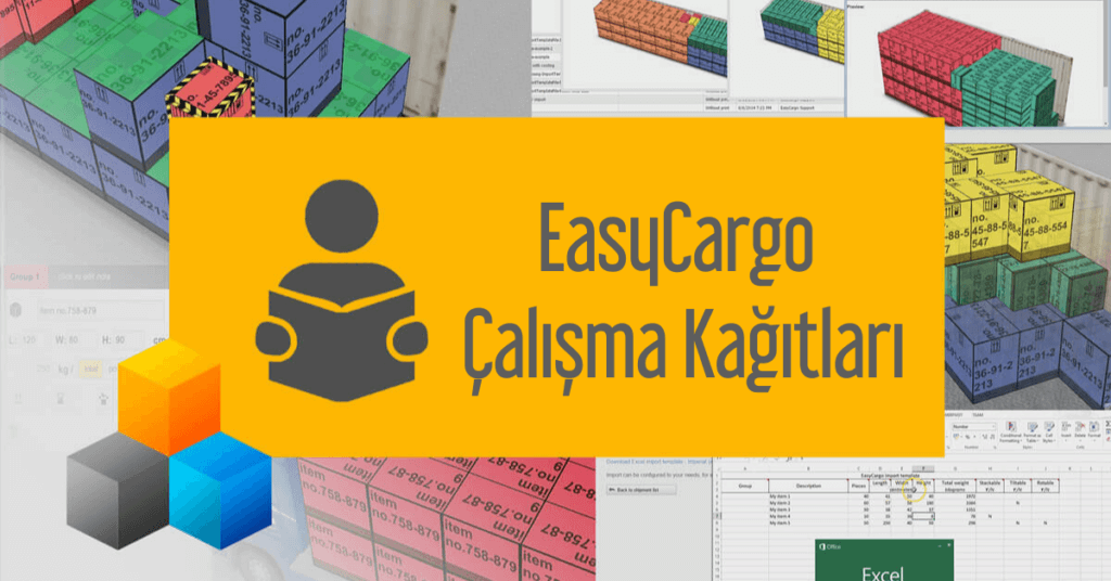 Okullar için EasyCargo Çalışma Kağıtları