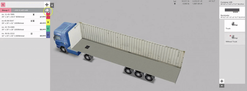 Truck and container loading solution EasyCargo