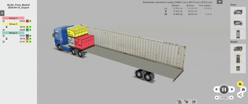 Step-by-step Cargo Loading