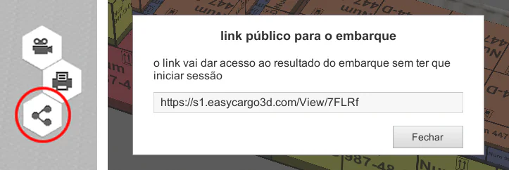 Link público para o embarque