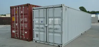 Standard 40ft container (on the right) and 40ft high cube container - truck loading software