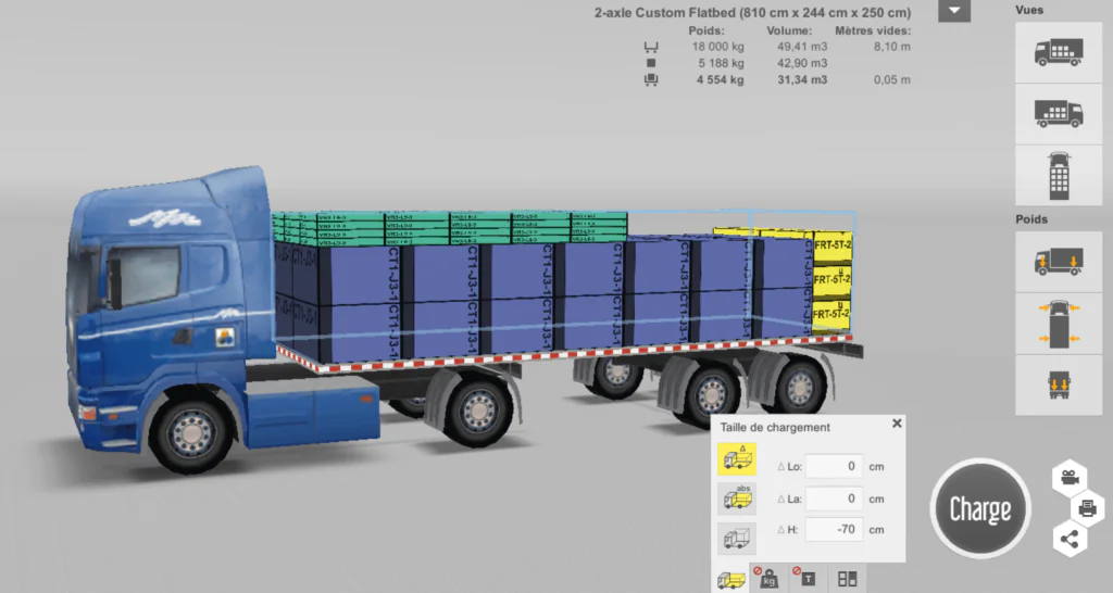 Comment imposer le chargement en couches dans l’application EasyCargo