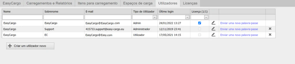 Como conceder uma licença no software de planeamento de carga de camiões EasyCargo