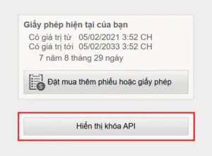 Khoá API trong EasyCargo - Phần mềm lập kế hoạch xếp hàng