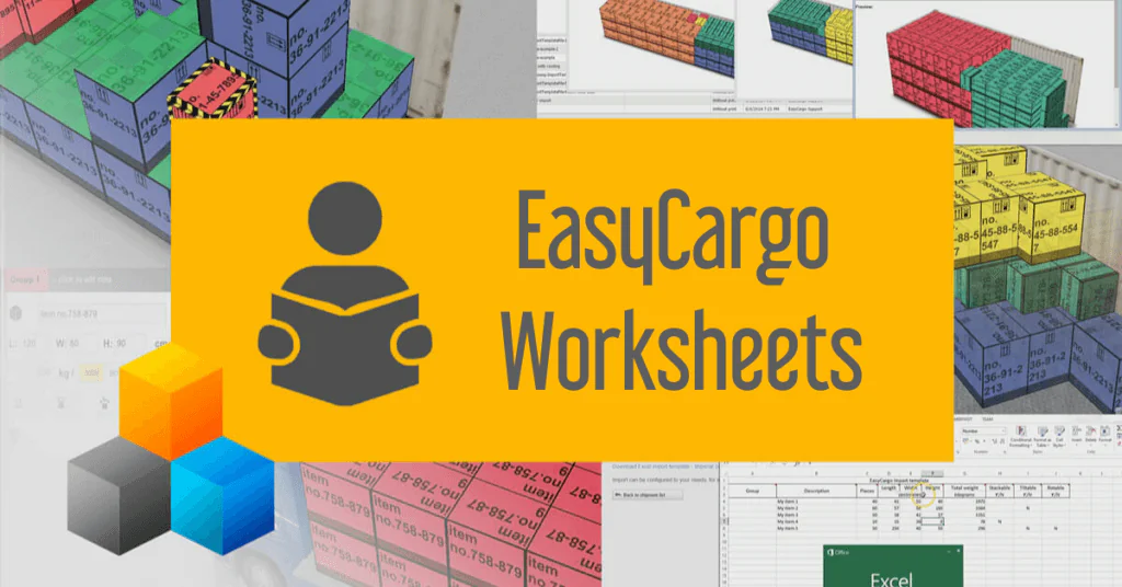 EasyCargo for Schools Worksheets