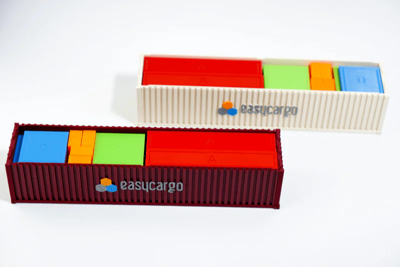 EasyCargo Container Puzzle Red and White