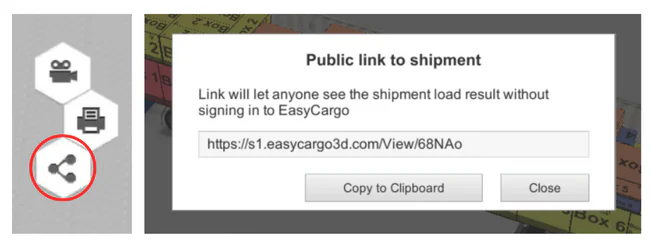 Public link in Shipment