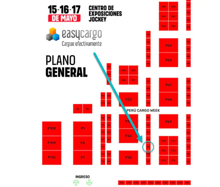EasyCargo stand position at Peru Cargo Week 2024