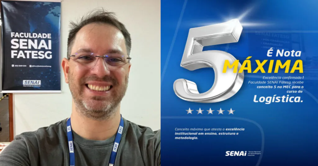 Vitor Resende, coordenador e professor do Curso de Logística da Faculdade de Tecnologia SENAI de Desenvolvimento Gerencial (FATESG)