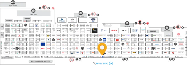 Encuentre el stand de EasyCargo- Plano del areal de The Logistics World | Summit & Expo 2026 Plano con la ubicación de Stand n.º 2600 de EasyCargo en la feria The Logistics World | Summit & Expo 2026