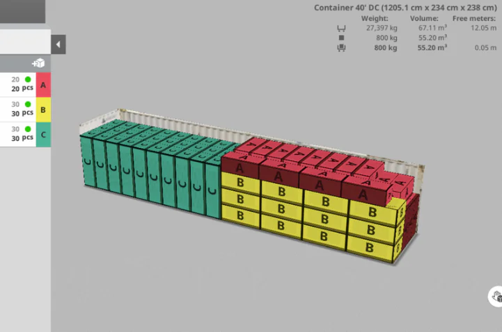 3D Container Load Calculator for Accurate Load Simulation